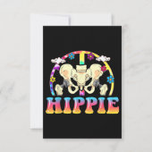Hippie Hip Replacement Joint Surgery Funny Notitiekaartje (Voorkant)