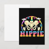Hippie Hip Replacement Joint Surgery Funny Notitiekaartje (Voorkant / Achterkant)