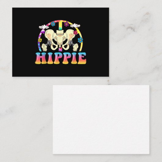 Hippie Hip Replacement Joint Surgery Funny Notitiekaartje (Voorkant / Achterkant)