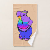 Hippie Hippo Bad Handdoek (Handdoek)