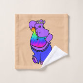 Hippie Hippo Bad Handdoek (Wasdoekje)