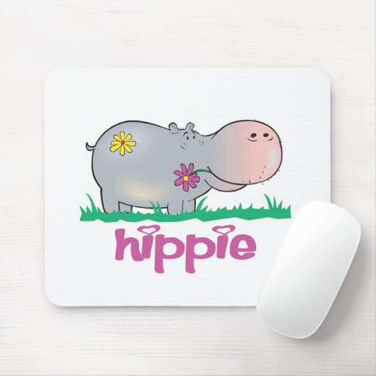 hippie hippo muismat (Met muis)
