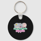 hippie hippo sleutelhanger (Voorkant)