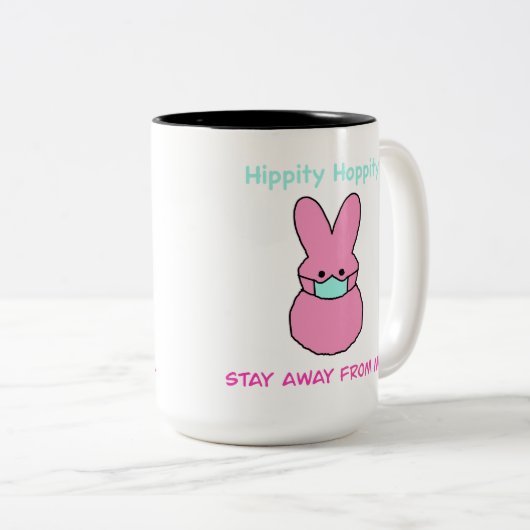 Hippie hoppity blijf weg van mij mok (Voorkant rechts)