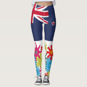 HIPPIE ICON BY MASANSER NEW ZEALAND PIxELAT Leggings (Voorkant)
