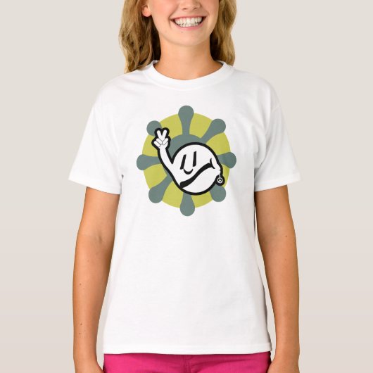 HIPPIE ICON flowers 2023 BY MASANSER T-shirt (Voorkant)