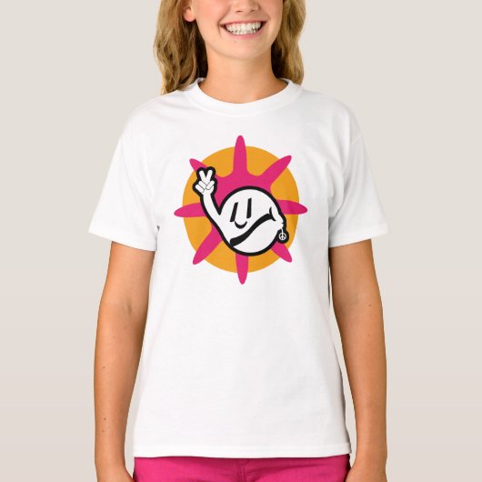 HIPPIE ICON flowers 2023 BY MASANSER T-shirt (Voorkant)