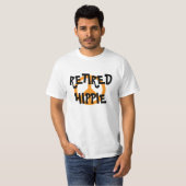 Hippie in ruste toestand, vredesymbool, t-shirt (Voorkant volledig)