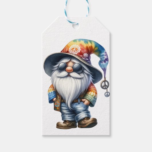 Hippie Kabouter Cadeaulabel (Voorkant)