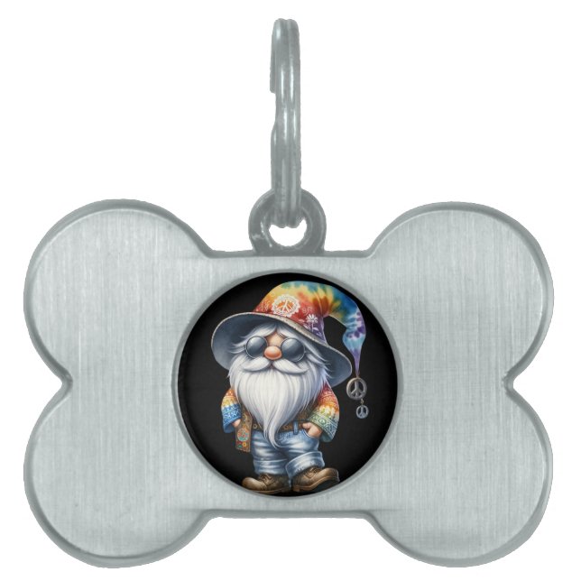 Hippie Kabouter Huisdieren Naamplaatje (voorkant)