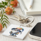 Hippie Kabouter Sleutelhanger (Voorkant Rechts)