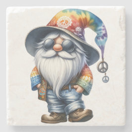 Hippie Kabouter Stenen Onderzetter