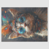Hippie  katachtige ontkoppeling tissuepapier (Voorkant)