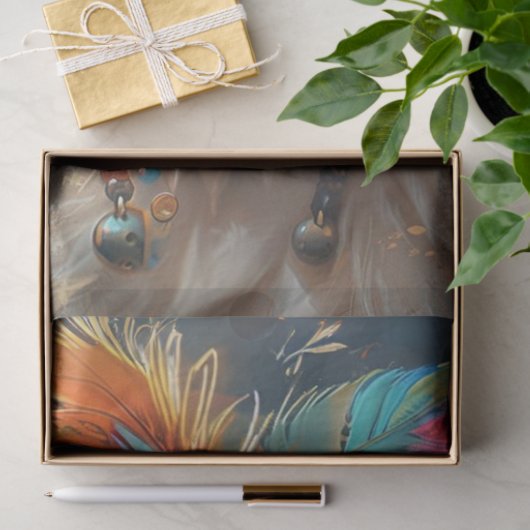 Hippie  katachtige ontkoppeling tissuepapier (Geschenk)