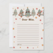 Hippie kerst tijd capsule notitie bericht Kaart (Voorkant)