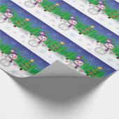 Hippie Kerstman Cadeaupapier (Hoek)