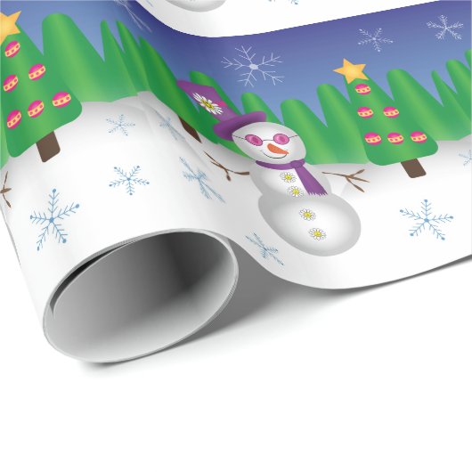 Hippie Kerstman Cadeaupapier (Rol Hoek)