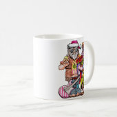 Hippie Kerstman Couple Koffiemok (Voorkant rechts)