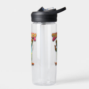 Hippie Kikker Neem het Leven Licht Kleurrijk  Waterfles