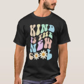 Hippie KIND IS THE NEW COOL Retro Stop Bullying Ch T-shirt (Voorkant)