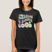 Hippie KINDNESS IS ALWAYS COOL Retro Stop Bullying T-shirt (Voorkant)