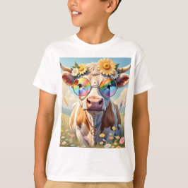 Hippie Koe 🐄✌️ | Moo-d van de liefde T-shirt
