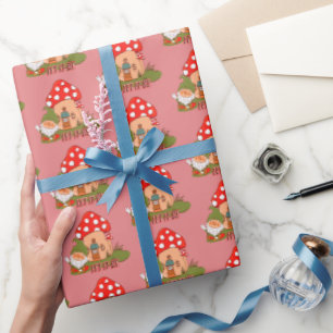 Hippie laat het gnoom worden cadeaupapier