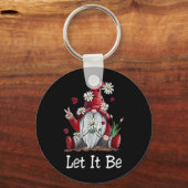 Hippie laat het gnoom worden sleutelhanger (Voorkant)