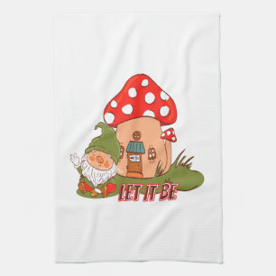Hippie laat het gnoom worden theedoek