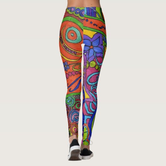 Hippie-Leggings voor vrouwen Leggings (Achterkant)