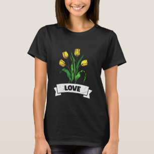 Hippie Lente LIEFDE Tulpen Tuinierder Grappige Tul T-shirt