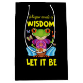 Hippie Let It Be Frog Medium Cadeauzakje (Voorkant)