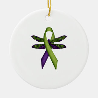 Hippie Libelle Groen Lint Cerebrale Parese Bewust Keramisch Ornament