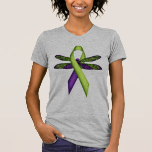 Hippie Libelle Groen Lint Cerebrale Parese Bewust T-shirt