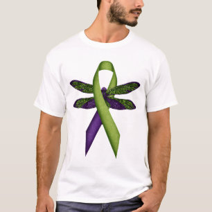 Hippie Libelle Groene Lint Bewustzijn van Cerebral T-shirt
