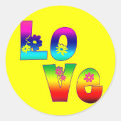 Hippie liefde Stickers (Voorkant)