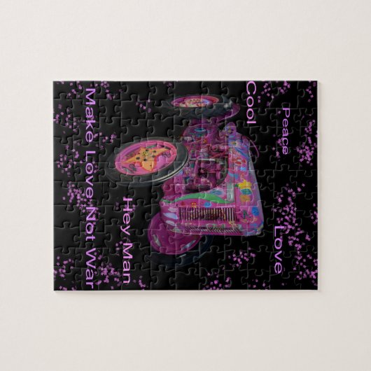 Hippie liefde Tractor, puzzel Legpuzzel (Horizontaal)