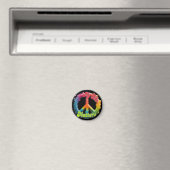 Hippie Liefde Vrede Leven Telt Aangepast Magneet (Insitu (Vaatwasser))