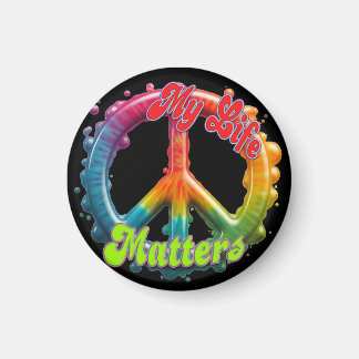 Hippie Liefde Vrede Leven Telt Aangepast  Magneet
