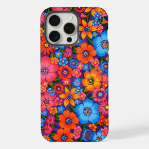 Hippie Liefdesbloem Hoortelefoonhoes iPhone 15 Pro Max Case