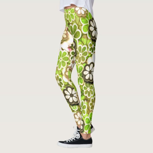 Hippie Limoen Floating Floral patterned | LEGGINGS (Links)