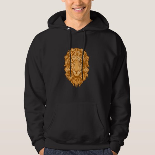 Hippie  Lion Hoodie (Voorkant)