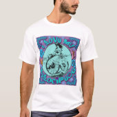 Hippie look I Love My Velocipede T shirten, Mokken T-shirt (Voorkant)