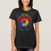 Hippie Love is real science is real Black Lives Ma T-shirt (Voorkant)