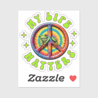 Hippie Love Peace Life Matters Custom  Sticker