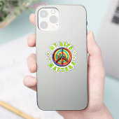 Hippie Love Peace Life Matters Custom  Sticker (Telefoon)