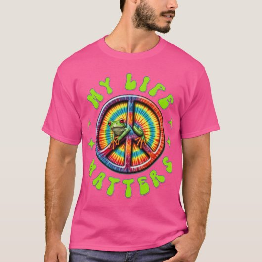Hippie Love Peace Life Matters Custom T-shirt (Voorkant)
