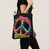 Hippie Love Peace Life Matters Custom  Tote Bag (Dichtbij)