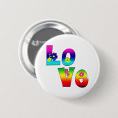 Hippie LOVE Ronde Button 5,7 Cm (Voorkant /achterkant)