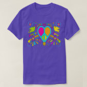 hippie lovehart 28 t-shirt (Design voorkant)